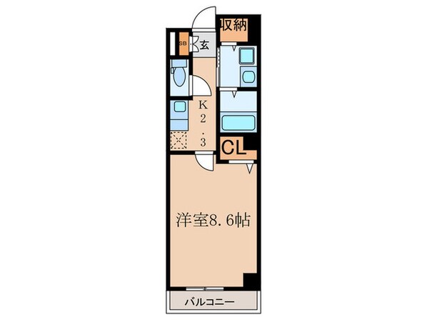 フレッシュリーⅠの物件間取画像